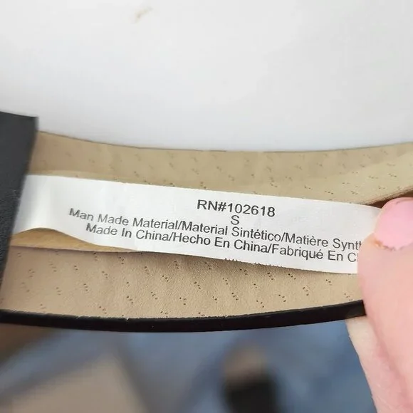 Steve Madden Black Belt Bag Fanny Pack Waist Diamond Weave NWOT - Picture 5 of 8